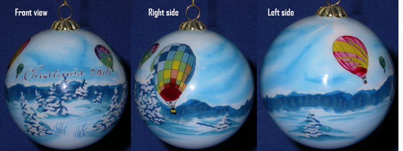 Collectable 2010 Hand Painted Christmas Ornament Half Price